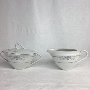 Vintage Towne House China Covered Sugar & Creamer Set Providence Pattern Japan